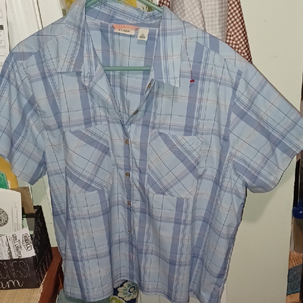 New LL Bean Plaid L Pet